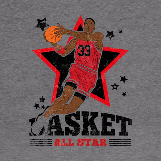 Pippen Basketball Mr Pip Chicago 33 All Star by TEEWEB